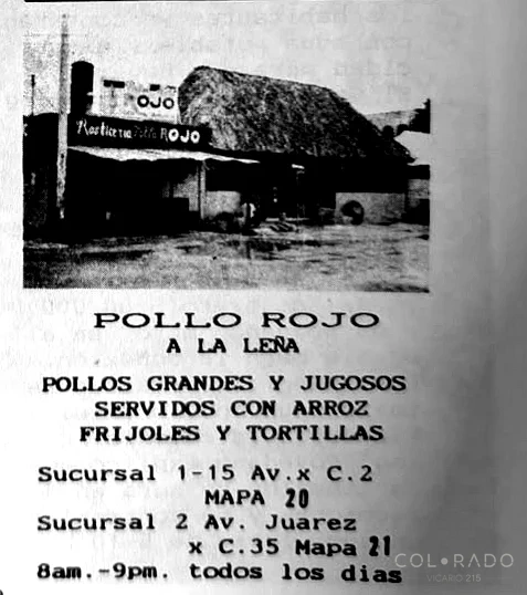 Anuncio histórico de El Pollo Rojo
