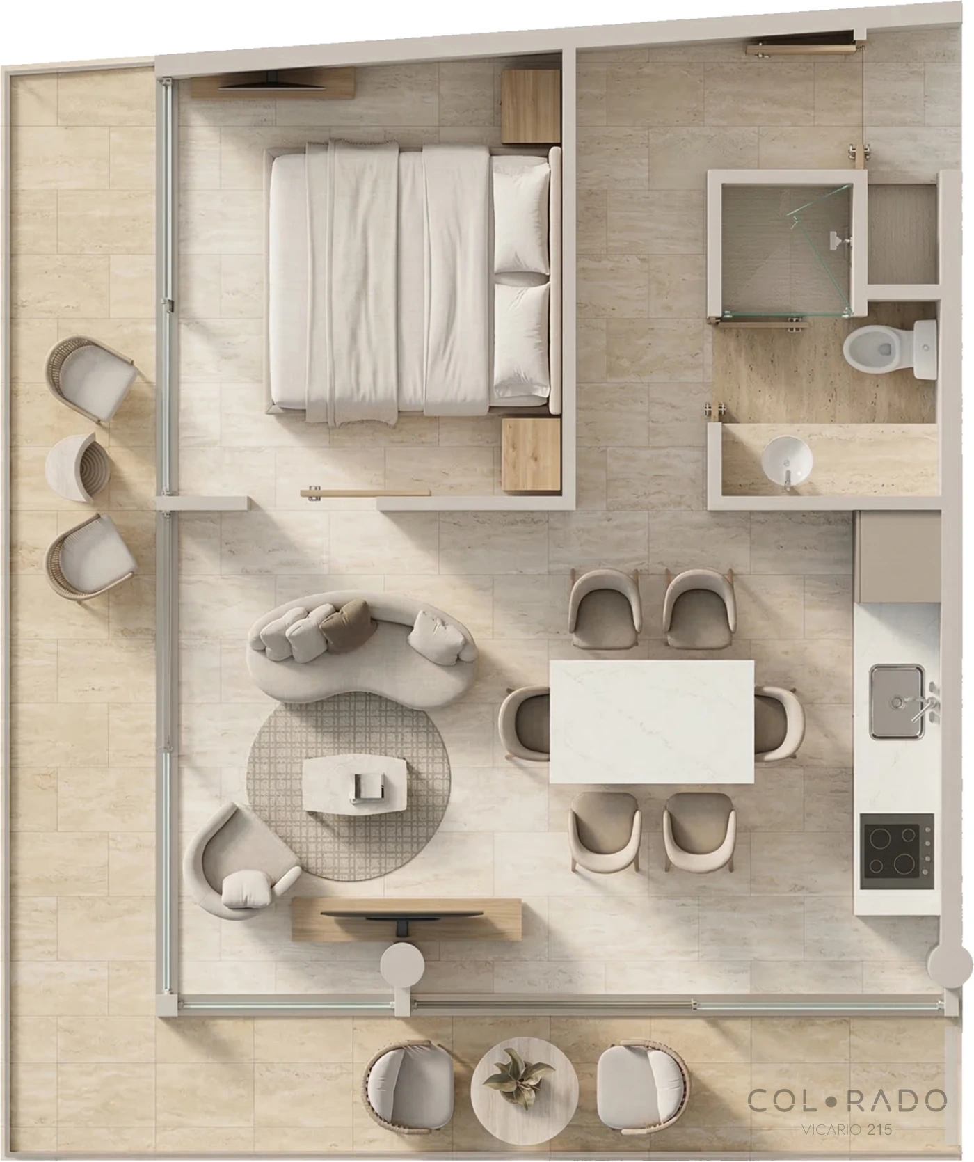 Corner 50 · plano