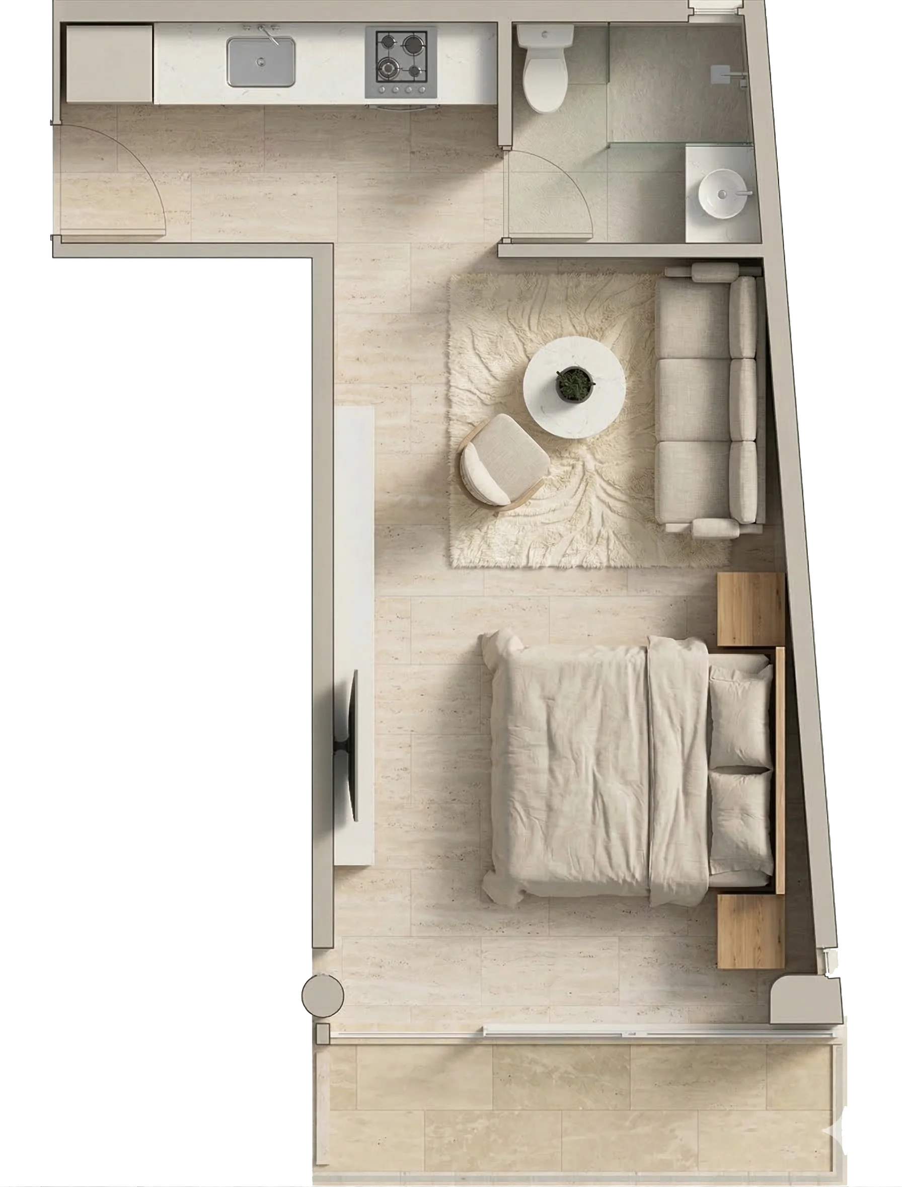 Open 30 · 3D Floorplan